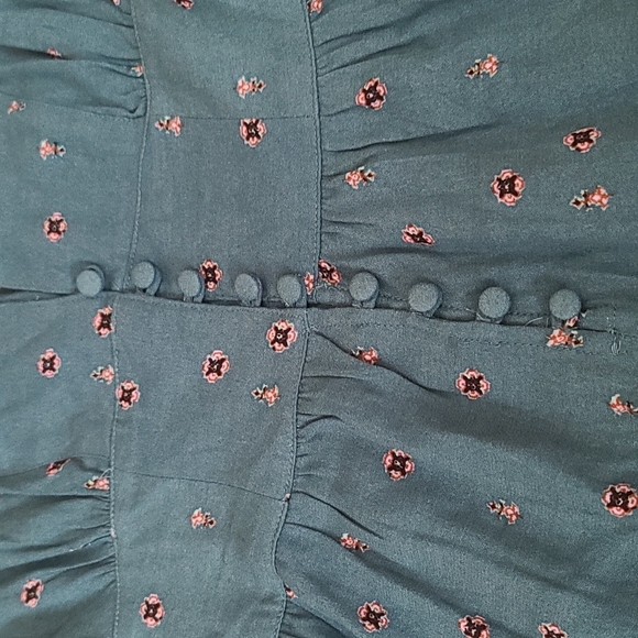 Free People | size xsmall | love grows green romper - Picture 5 of 13